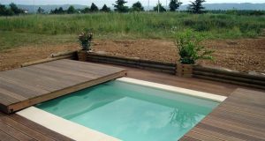 Abri de piscine en bois