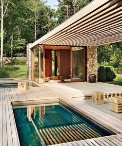 pool house bois